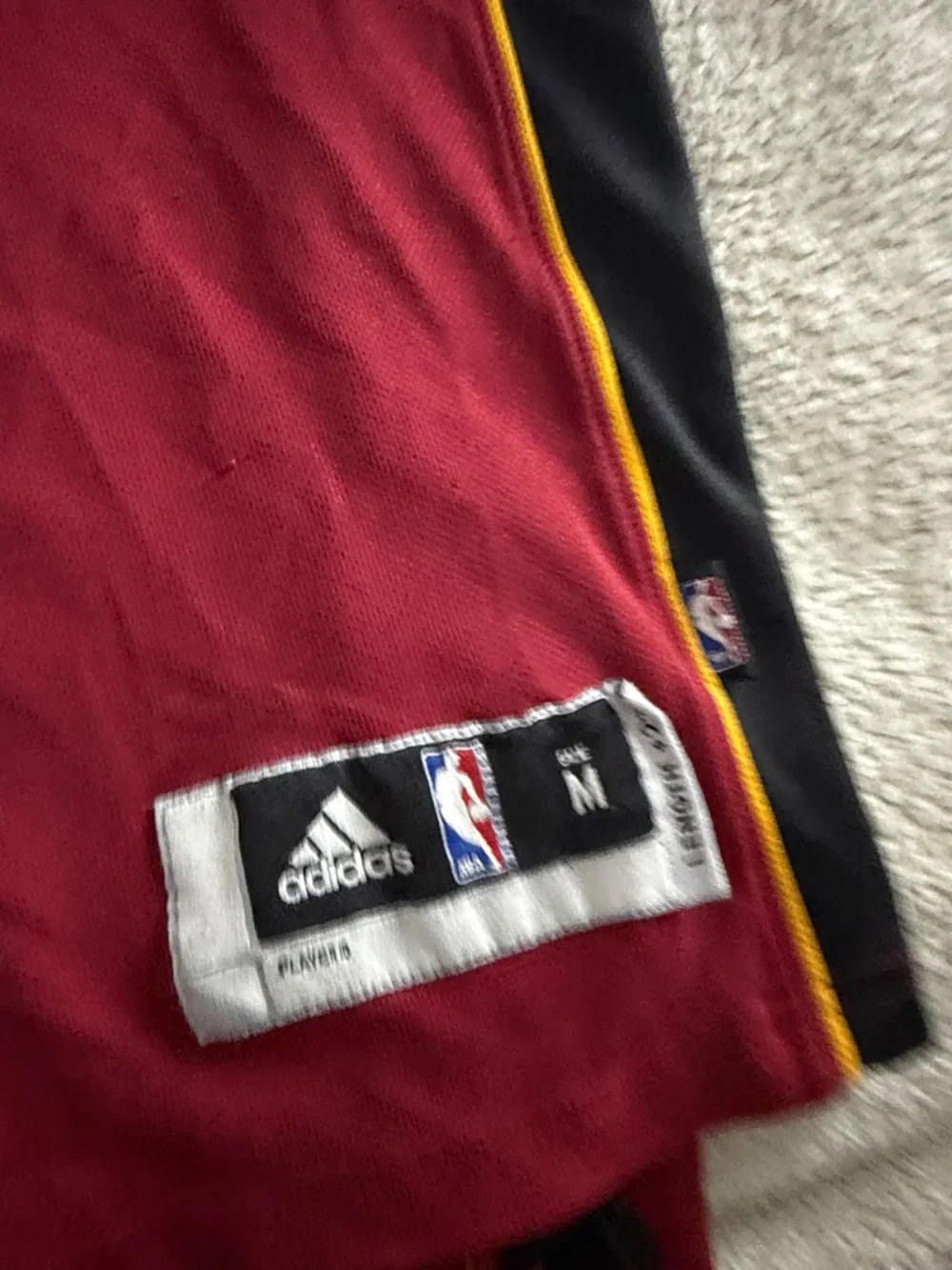 Miami Heat #6 LeBron James NBA Red Adidas Swingman Jersey - Picture 7 of 9